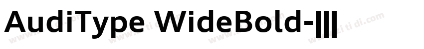 AudiType WideBold字体转换